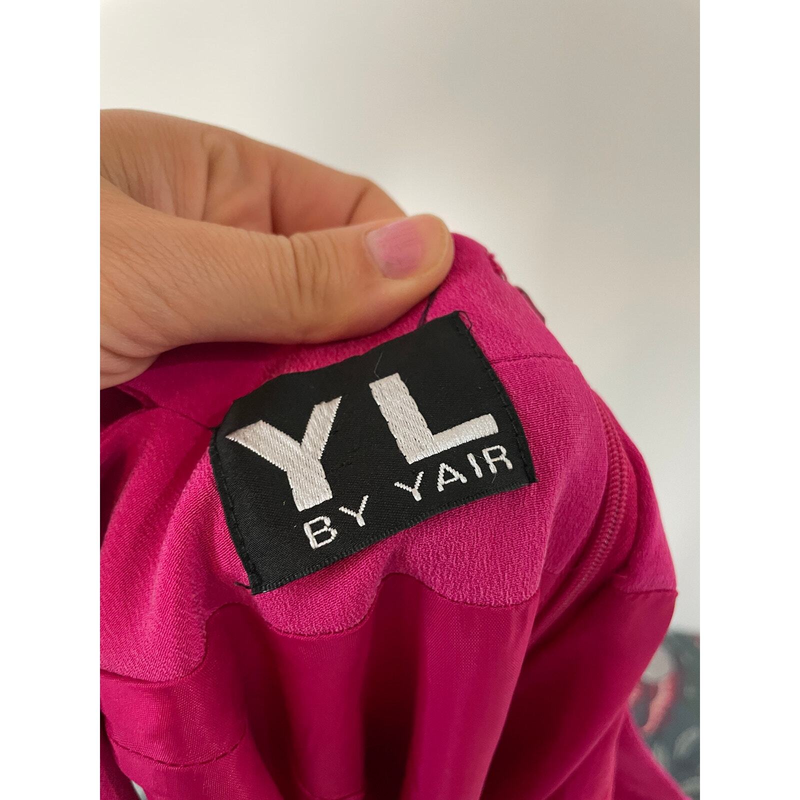 YL Hot Pink Silk Mini Dress Size 6