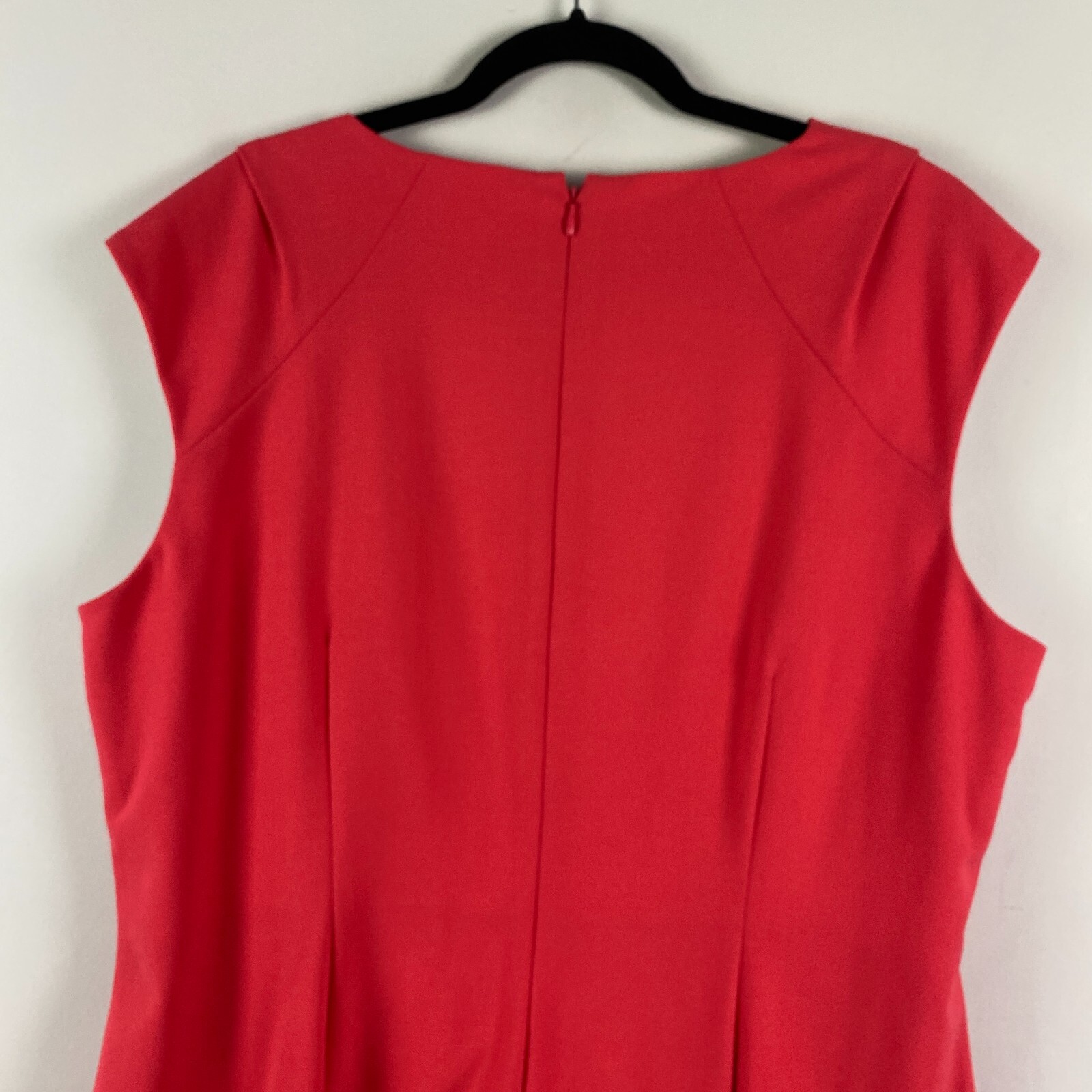 Calvin Klein Byzantine Watermelon Pink Ruched Dress Size 20W Sheath