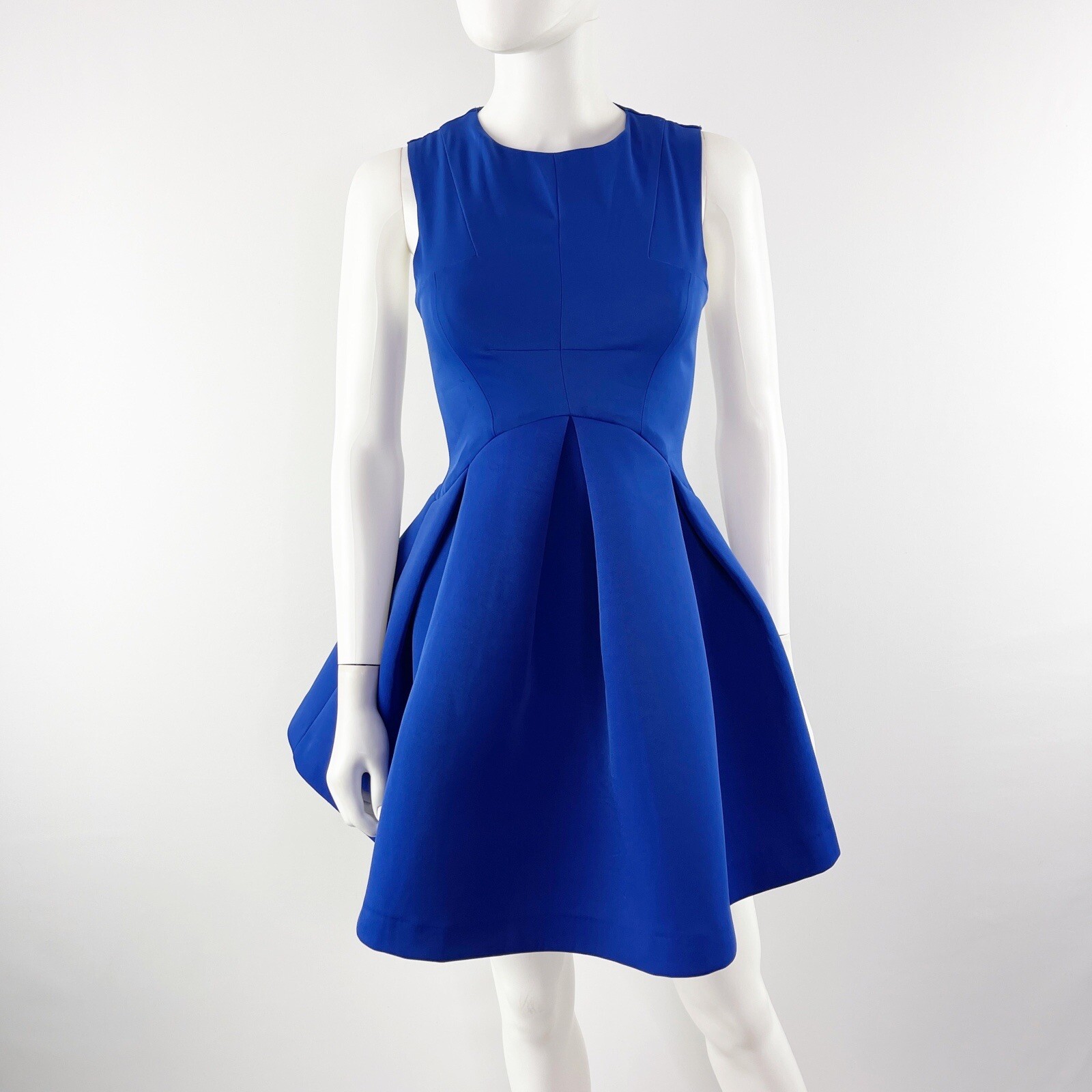 AQ/AQ Royal Blue CANDICE Mini Dress Size 0 Fit Flare Skater Chic
