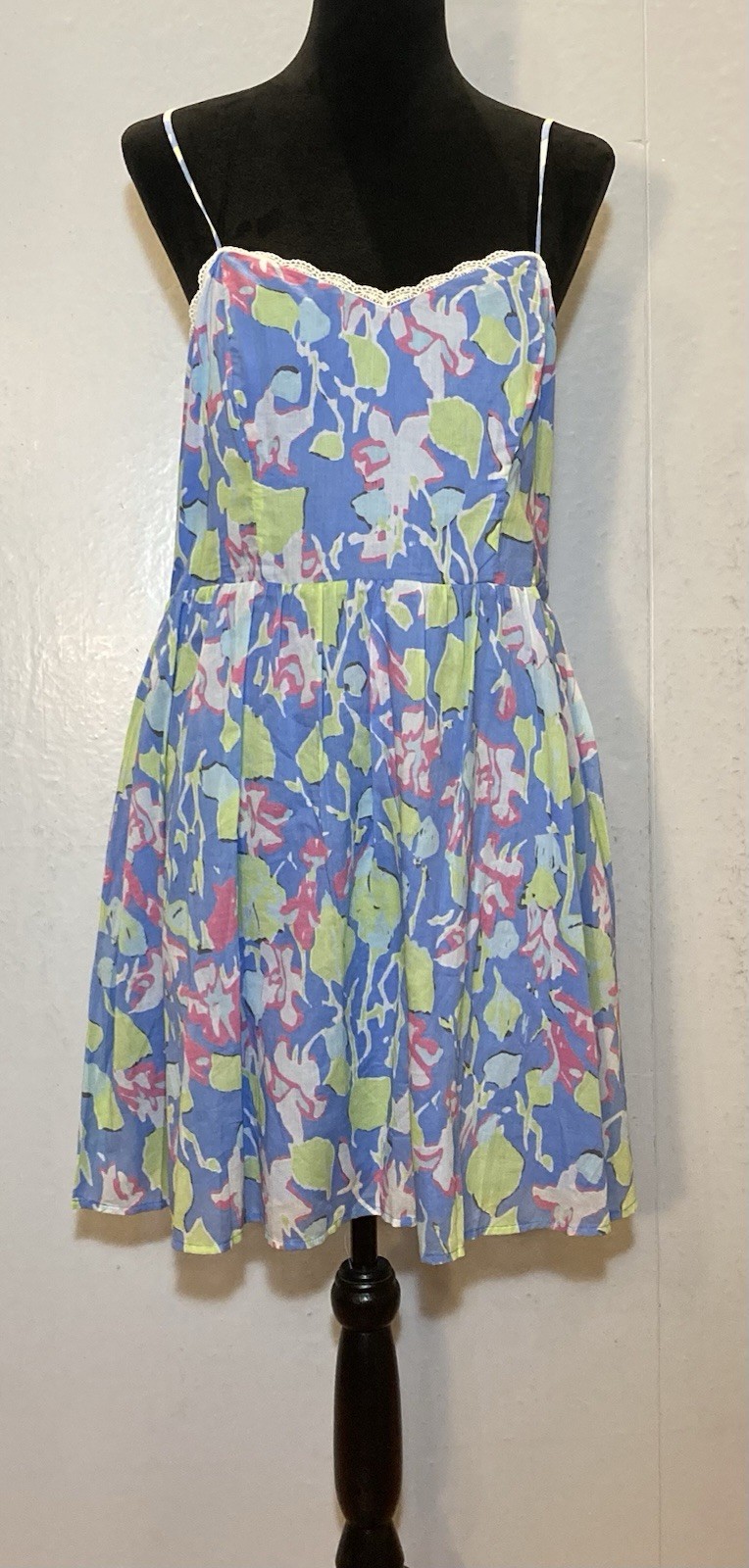 Y2K Moda International Floral Sweetheart Babydoll Fit & Flare Mini Dress Size 12