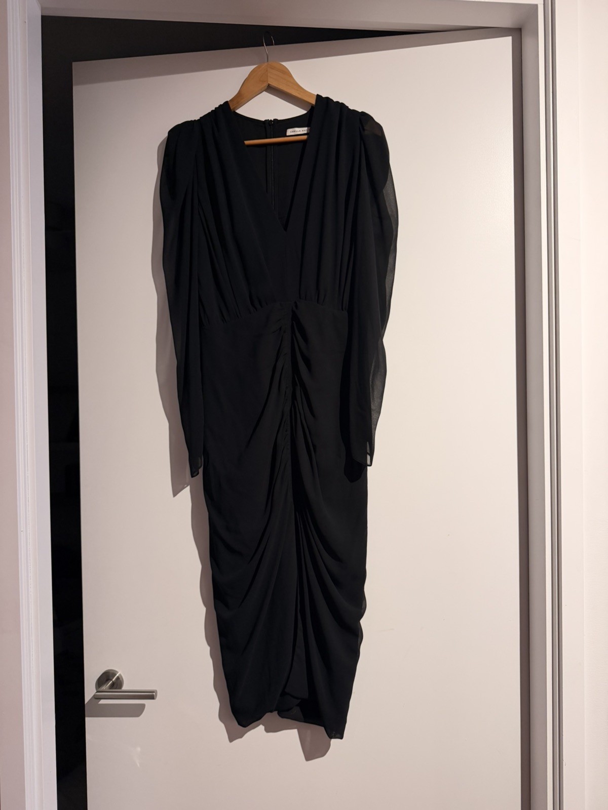 Camilla And Marc Black Long Sleeved Dress Size 10 Perfect Condition