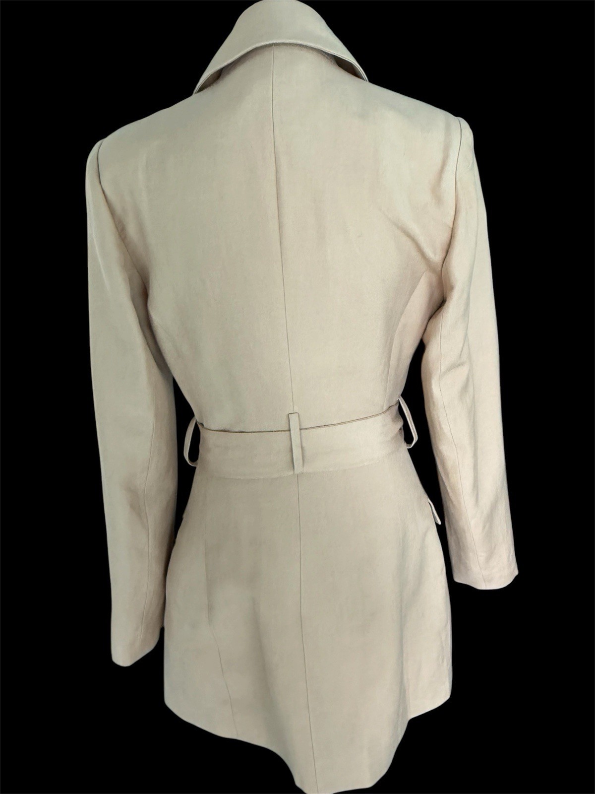 Significant Other Elora Belted Blazer Mini Dress US 4 Tan Structure Long Sleeve
