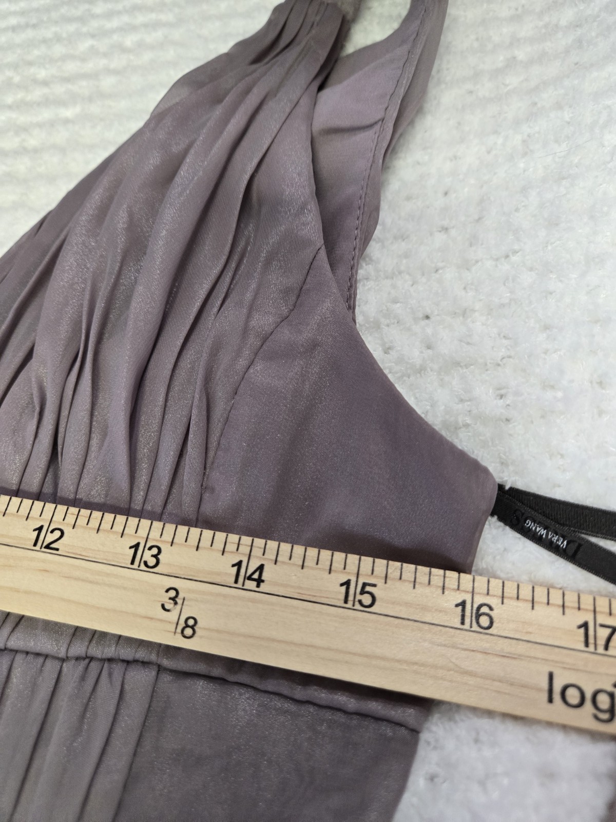 Vera Wang Tiered Layered Formal Evening Dress Dusty Purple Size 6
