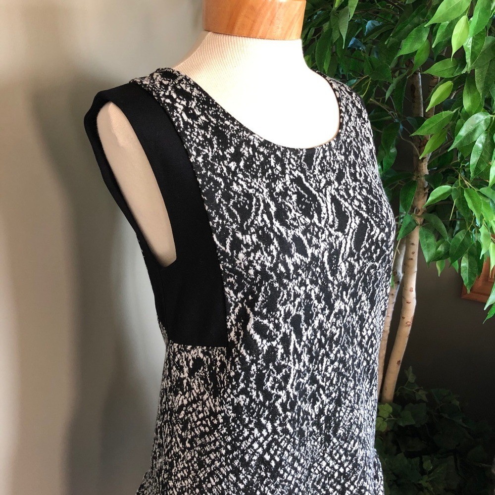NWT Ella Moss black & white print sleeveless dress S