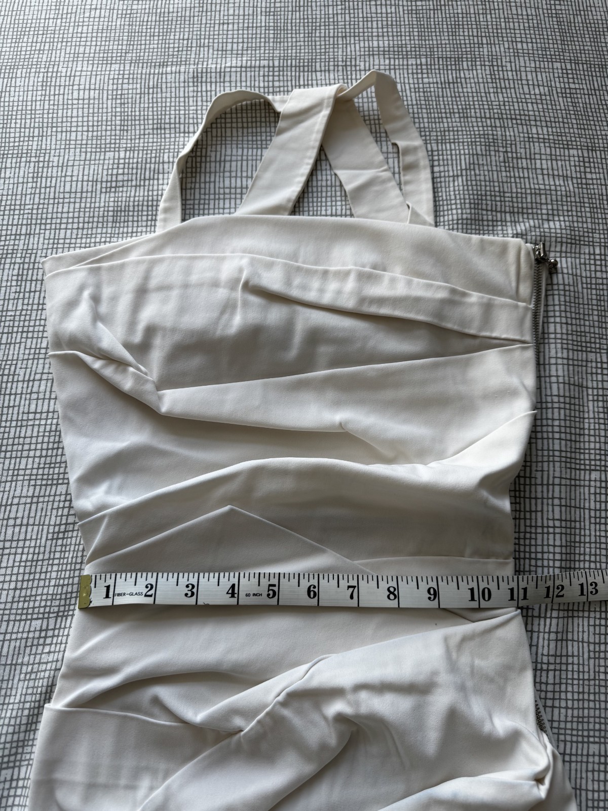 Preen by Thornton Bregazzi White Ted Link Ruched Dress M