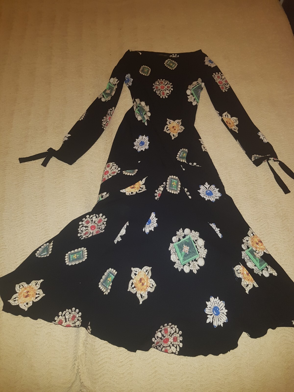 Rare Vintage Archive Roberto Cavalli Gems Long Dress Silk Long Silk Dress