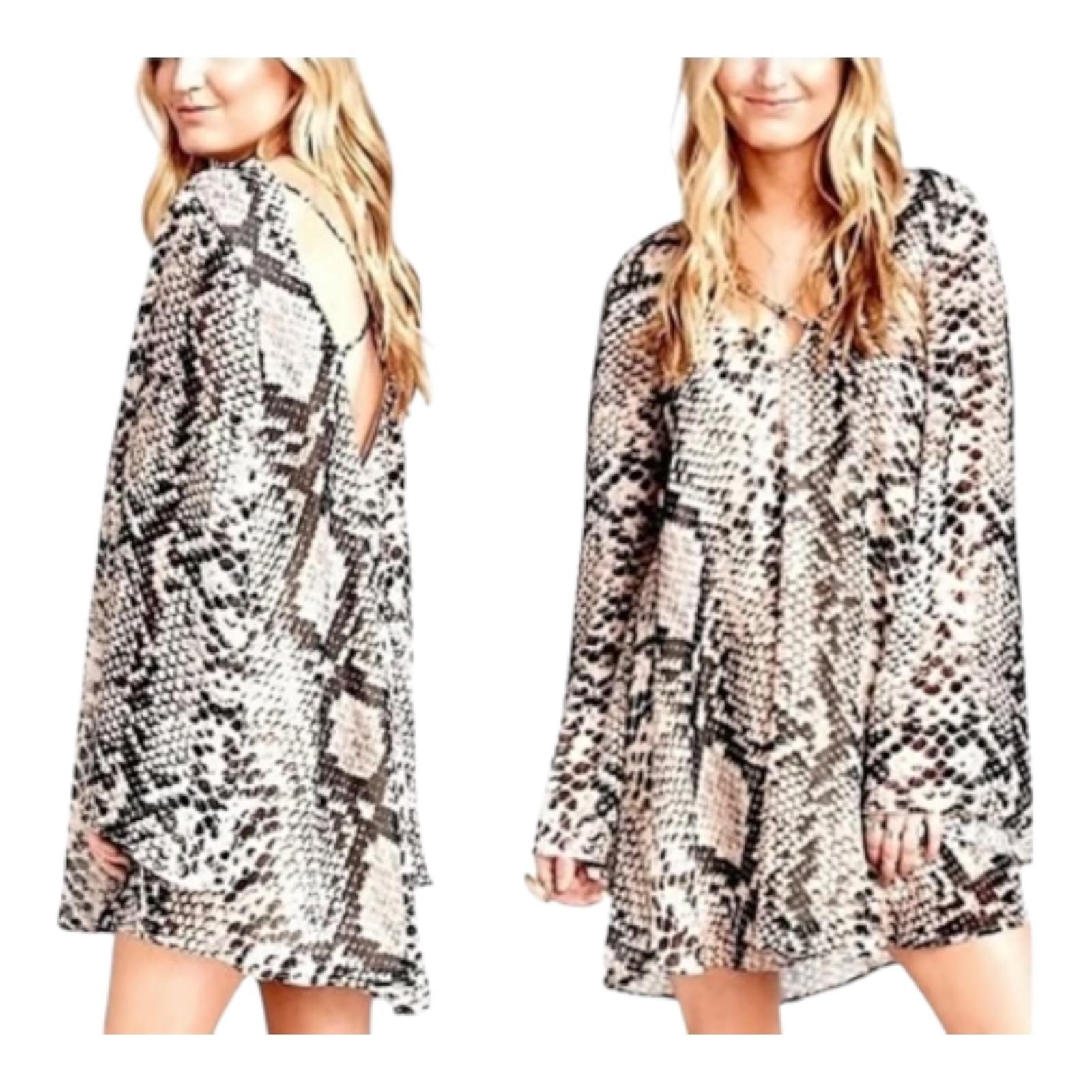 Show Me Your MuMu Joni Flow Python Print Mini Dress Size X-Small