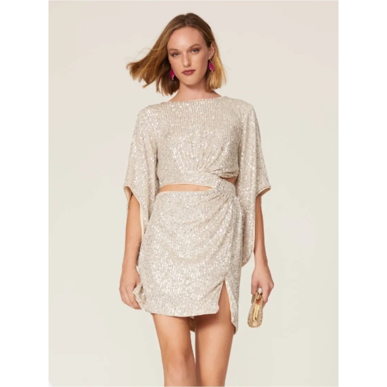 Bardot Alessandra Cutout Sequin Dress Small