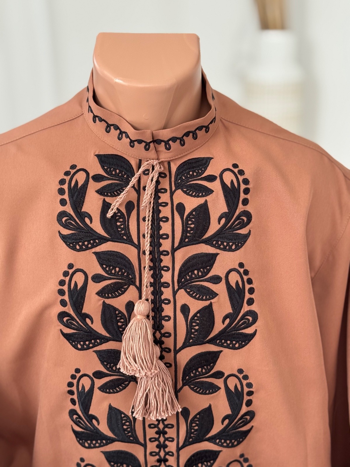 Luxury Ukrainian Embroidered Maxi Dress – Chervona Ruta