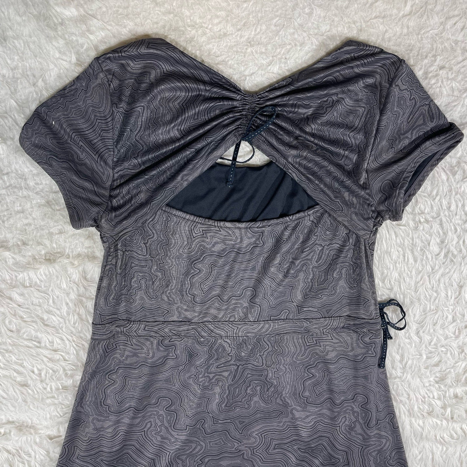 Merrell Womens Size XL Select Wick Gray Short Sleeve Fitness Dress S15