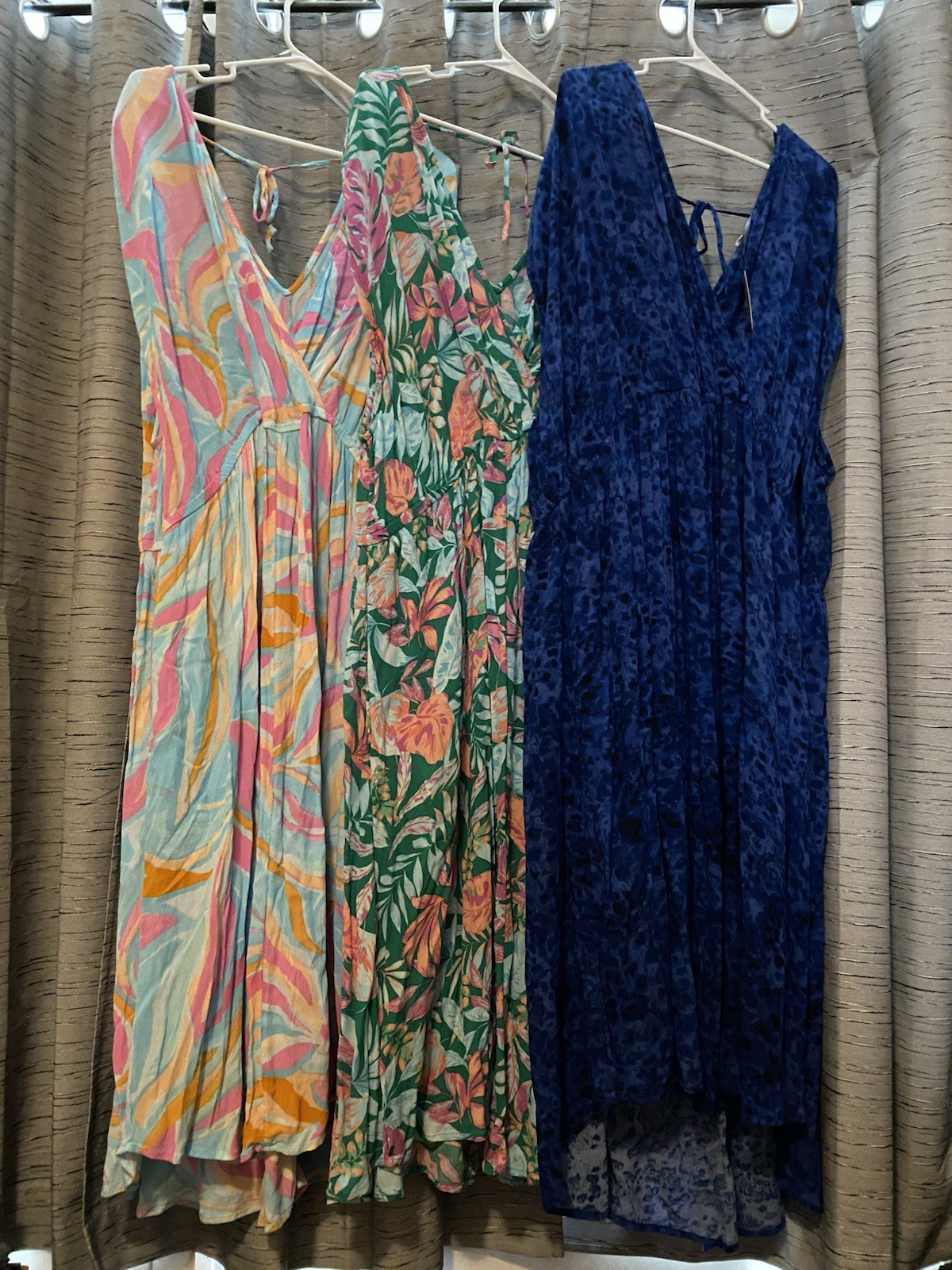 Terra & Sky Women’s Plus Size 3X Flutter Sleeve Midi Dress Lot