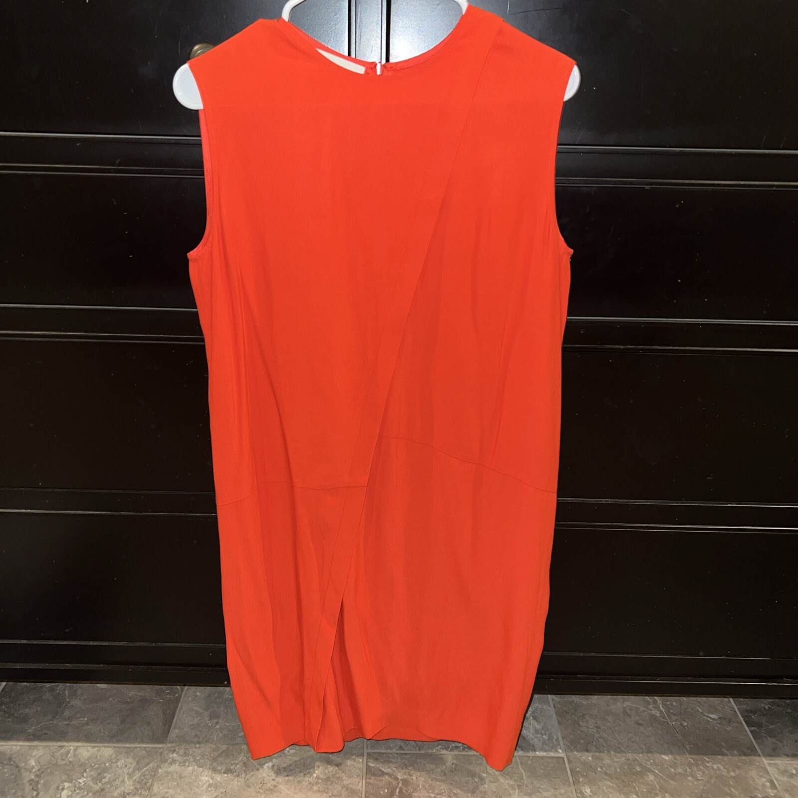 Cedric Charlier Women’s Orange Sleeveless Midi Dress 8