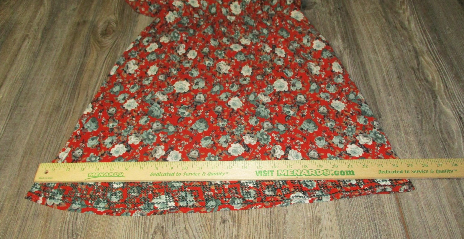 Market & Spruce Floral Gauze Red Embroidered Trim V-Neck Sleeveless Dress Size M