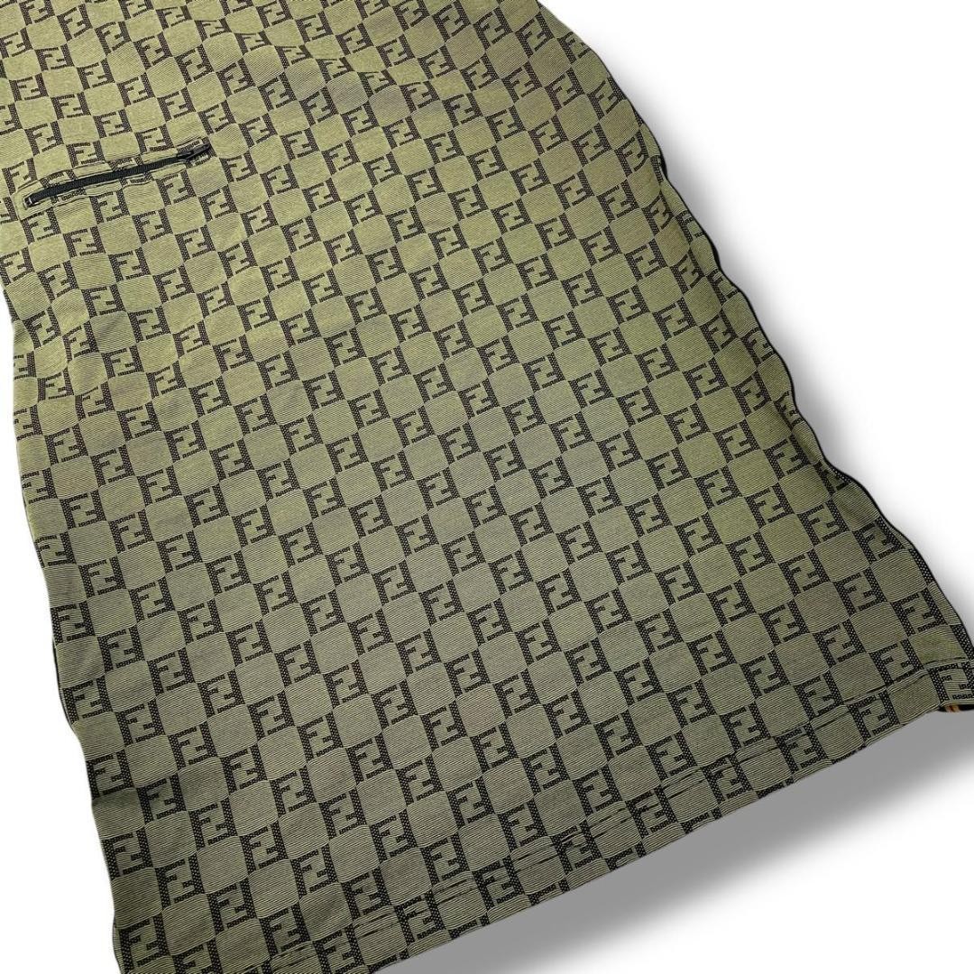 FENDI Zucca Camisole Dress Green Size 40 Length 35.8 inches