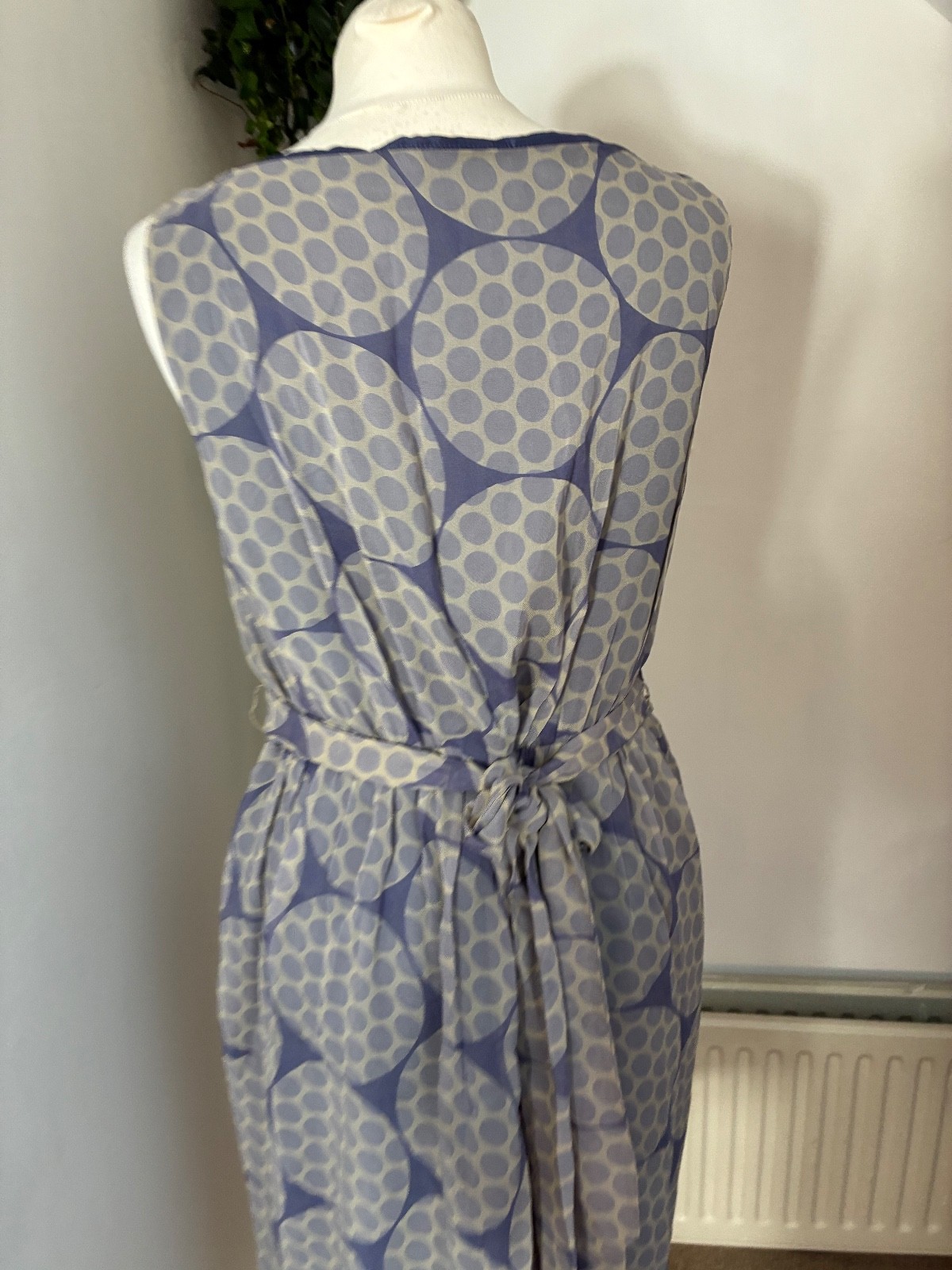 FENN WRIGHT MANSON SILK BLEND OCCASION DRESS SIZE 12 WEDDING GUEST RACES