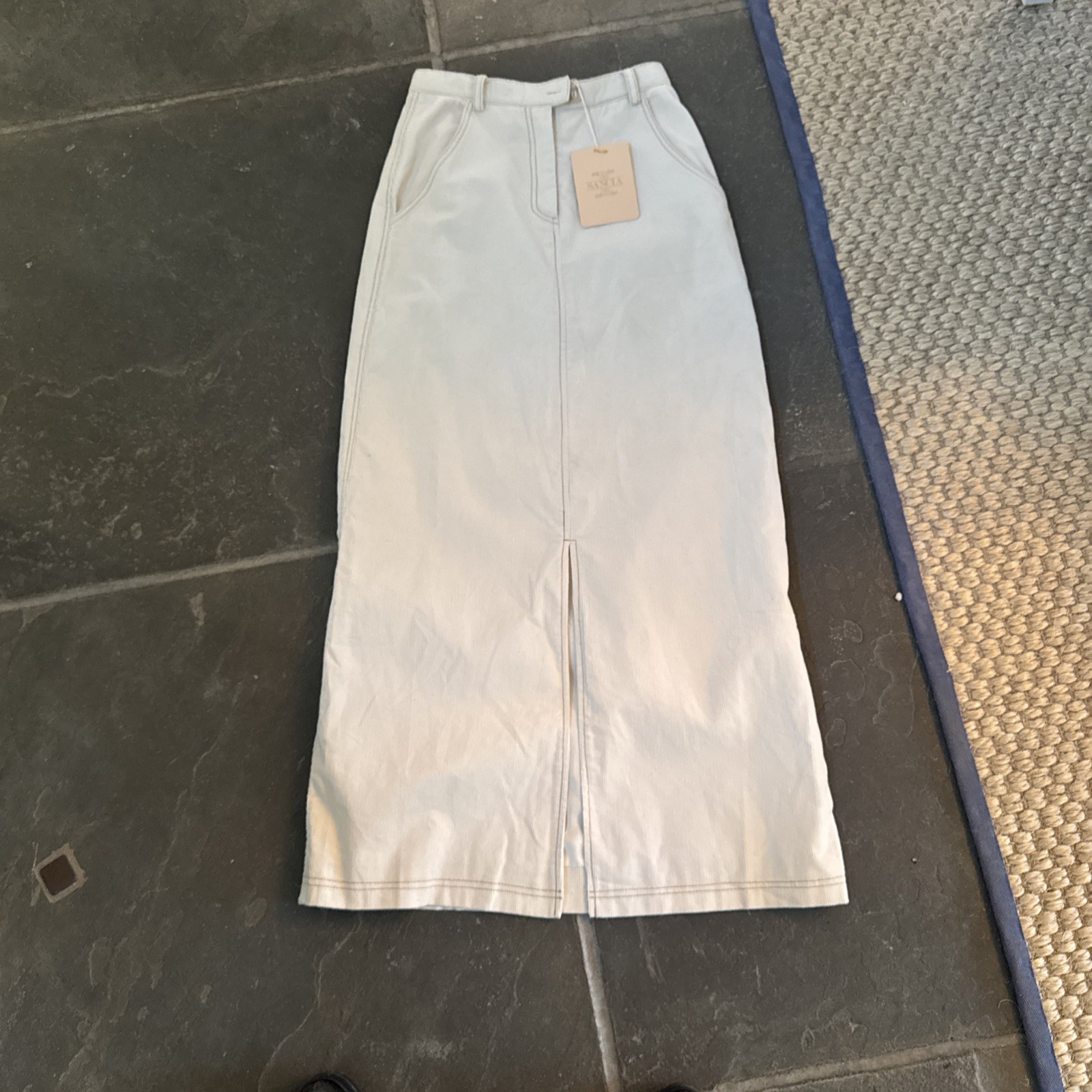 Sancia ivory, corduroy skirt NWT XSmall