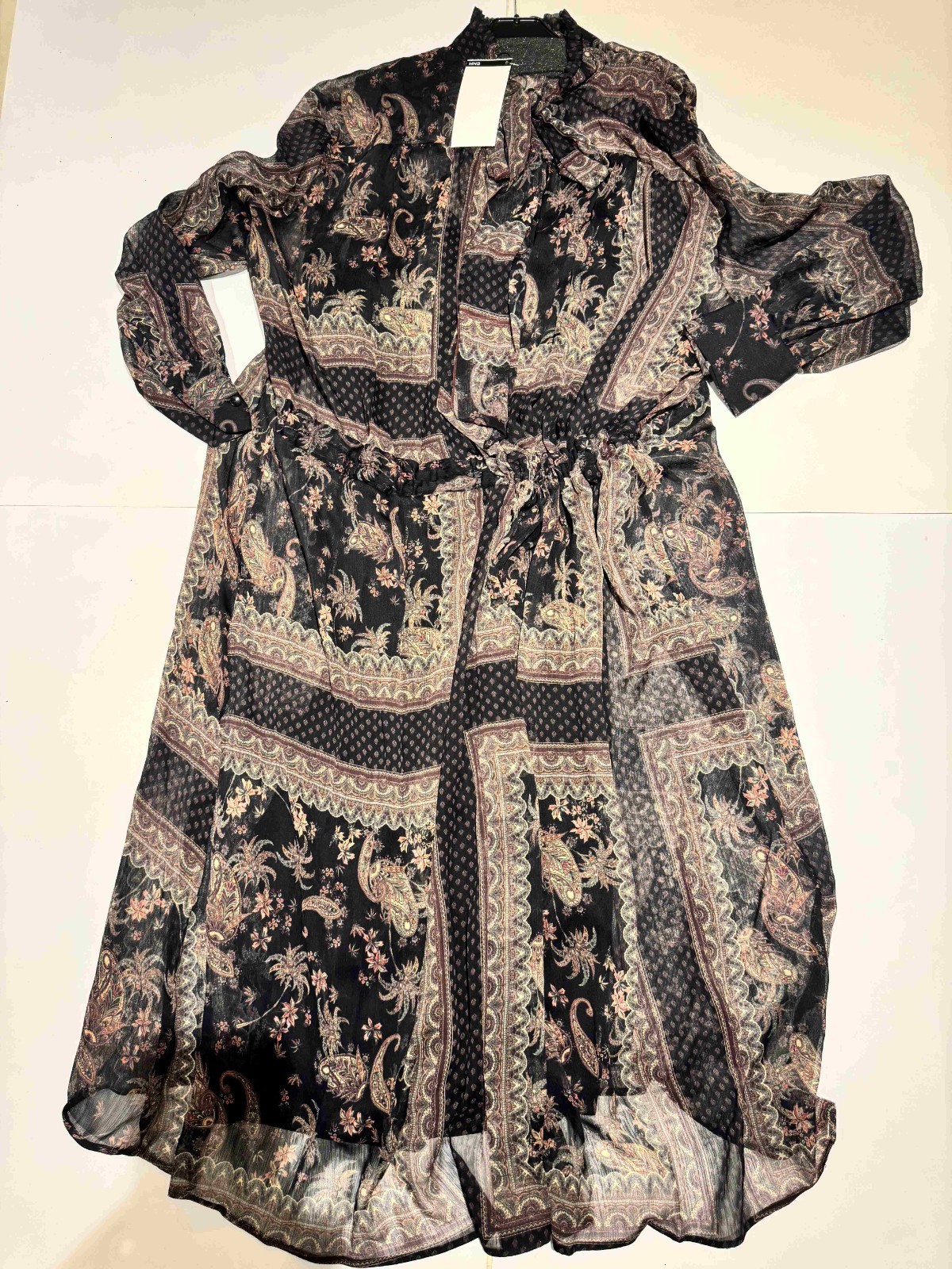 MNG Mango Chiffon Floral Print Maxi Dress SIZES S,M,L