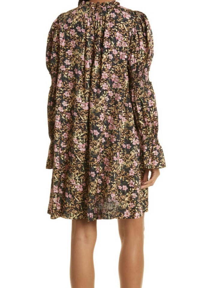 NWT ByTiMo By TiMo Delicate viscose Floral flower printed dress Multi Size S