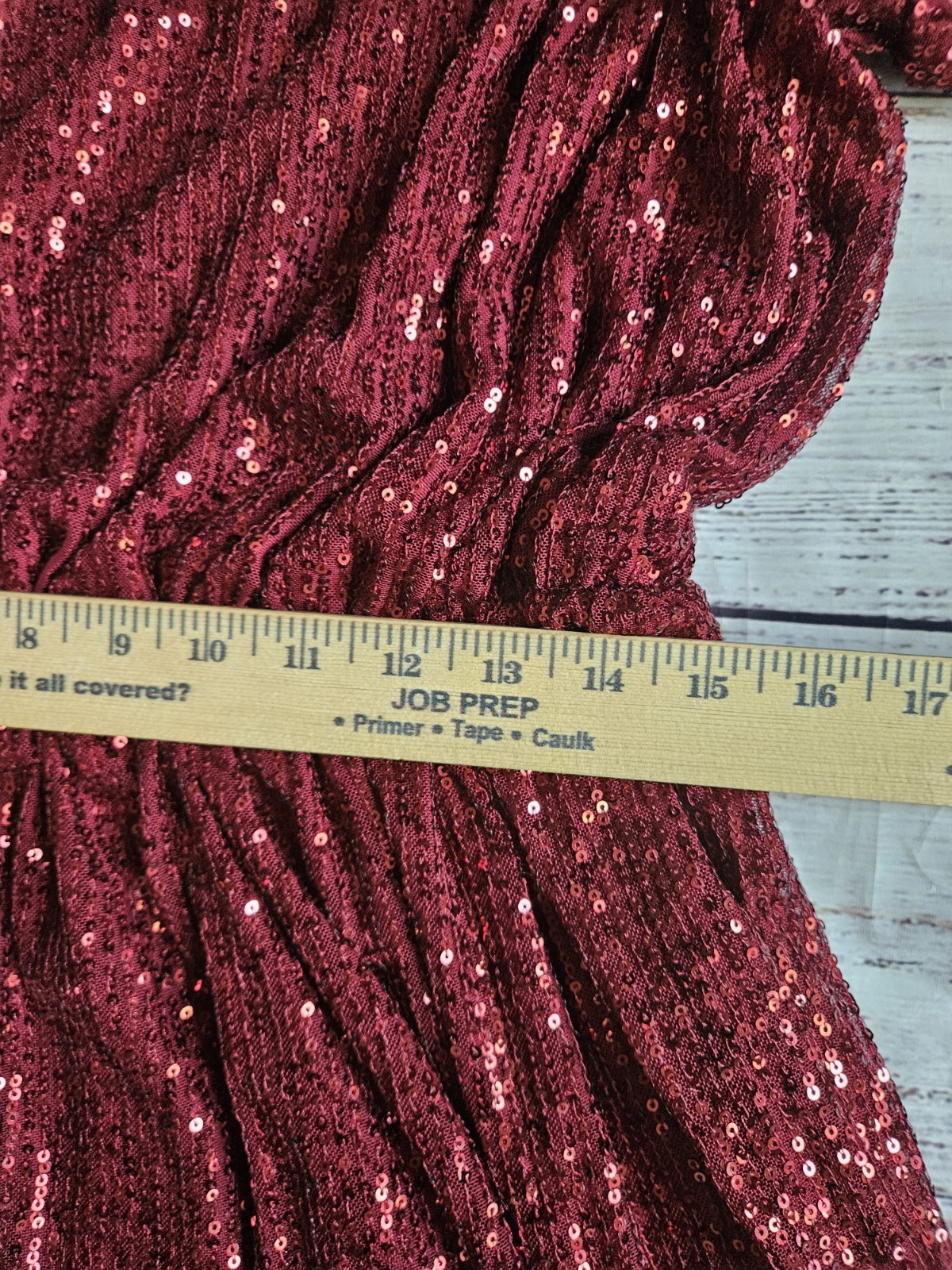 Chic Soul Sparkling Love Red Sequin One Shoulder Dress Women’s 1X