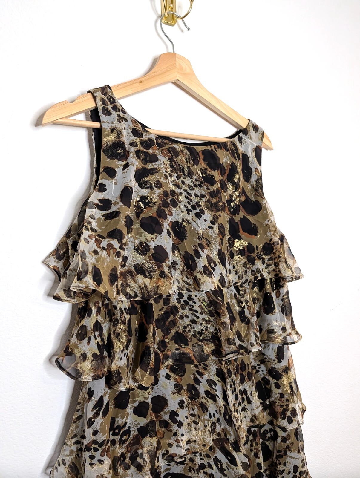 Vintage Animal Print Mini Dress