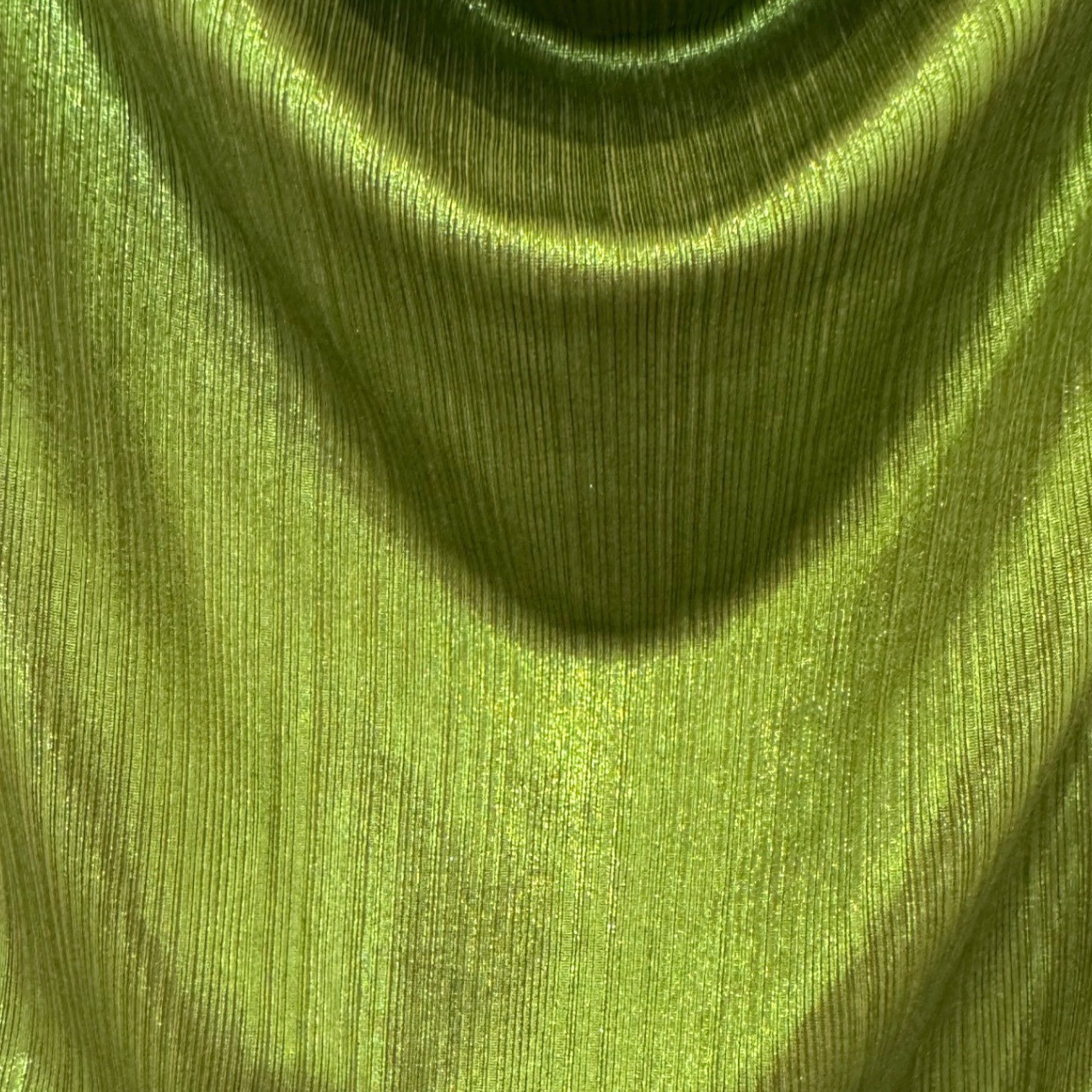 Sincerely Jules Metallic Green Cowl Neck Bodycon Mini Dress XL Party Shimmer