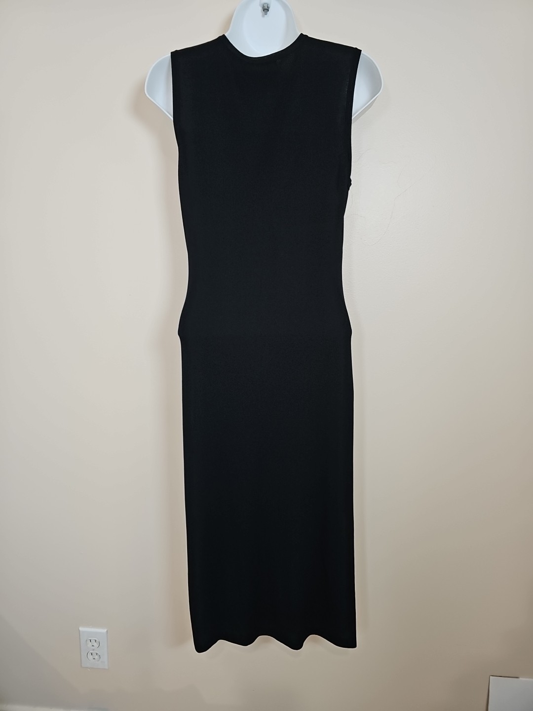 Finity Black Jersey Pencil Sleek Midi Women’s Dress Size Medium