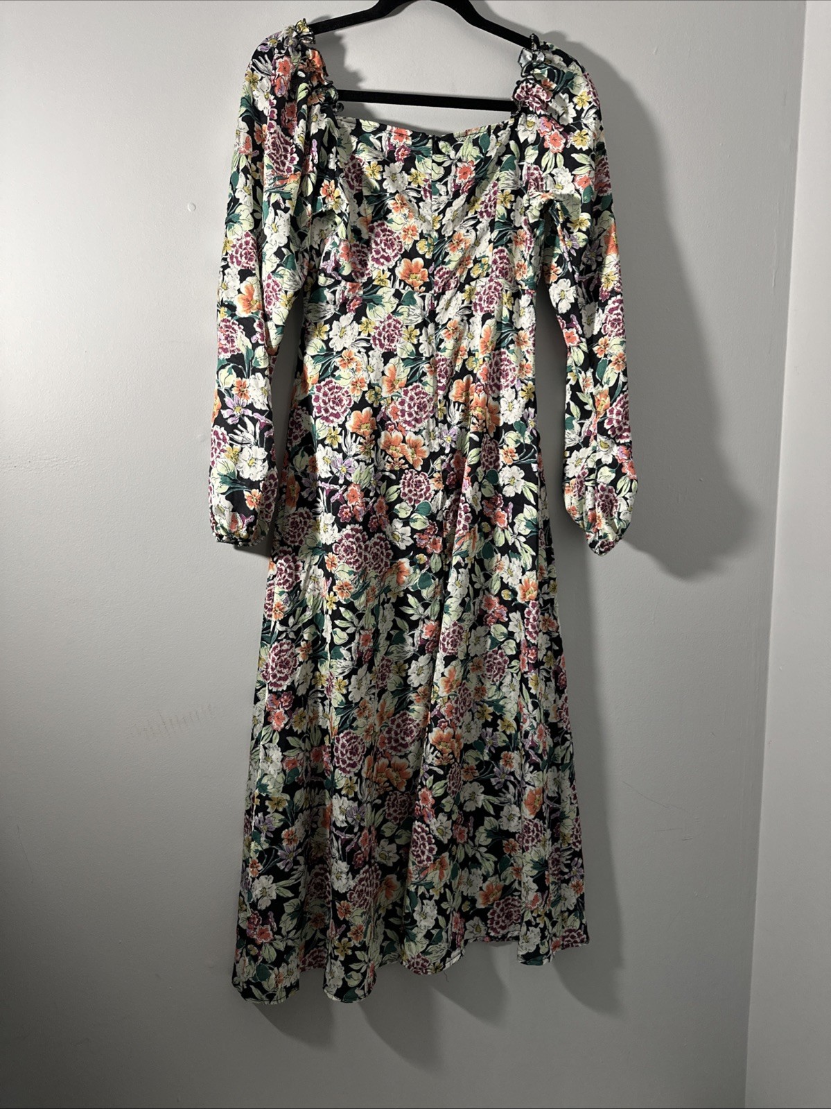 missguided midi dress Size 4 Sweetheart Whimsical Peasant y2K