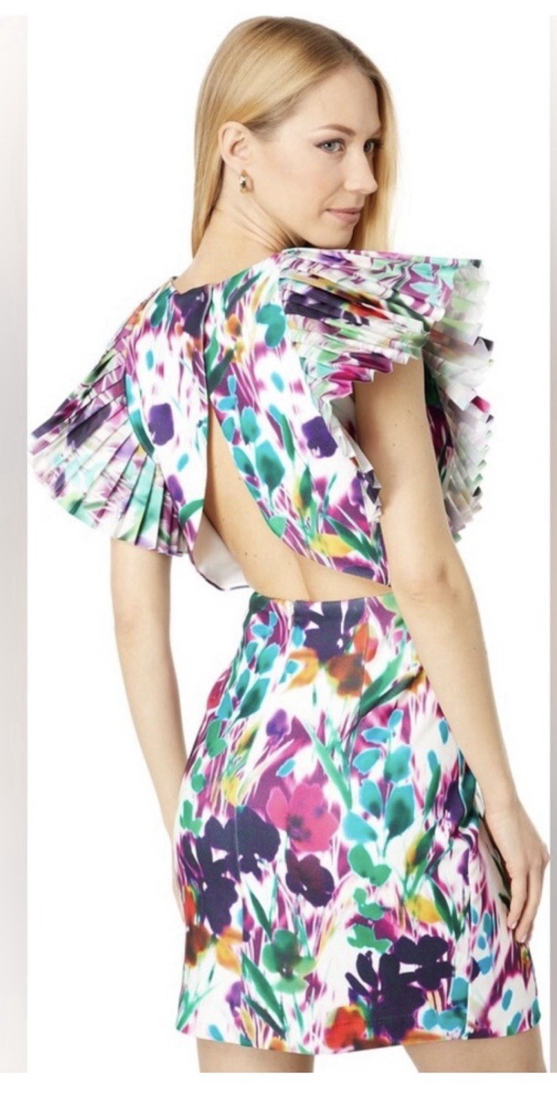 One33 Social by Badgley Mischka Mini Dress Floral Size 2 Excellent Condition