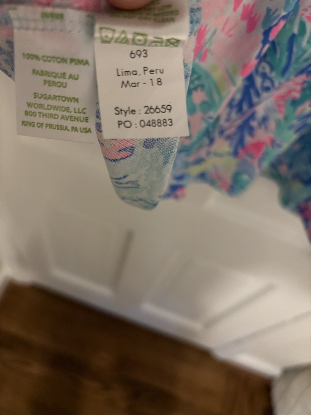 NWT Lilly Pulitzer Margot Swing Shift Dress Blue Peri Pinch Pinch 26659, Size S