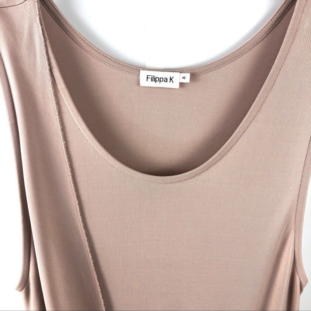 FILIPPA K Dusty Pink Viscose Drape Tank Dress XS