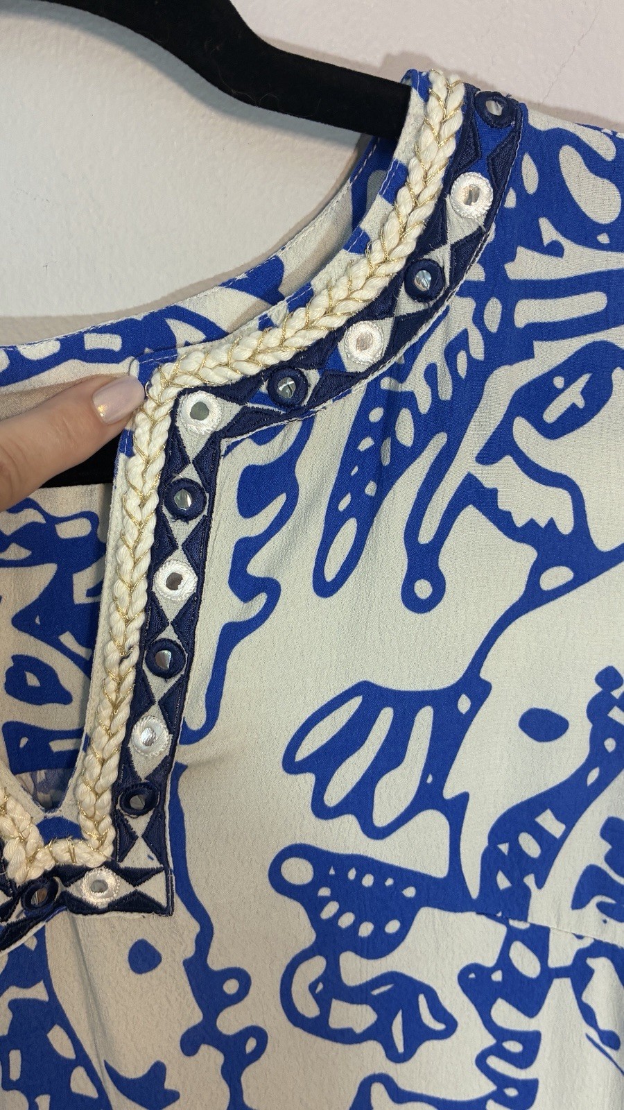 Soft Surroundings Crescendo Kaftan Maxi Resort Beach Party Vacation Money Chic