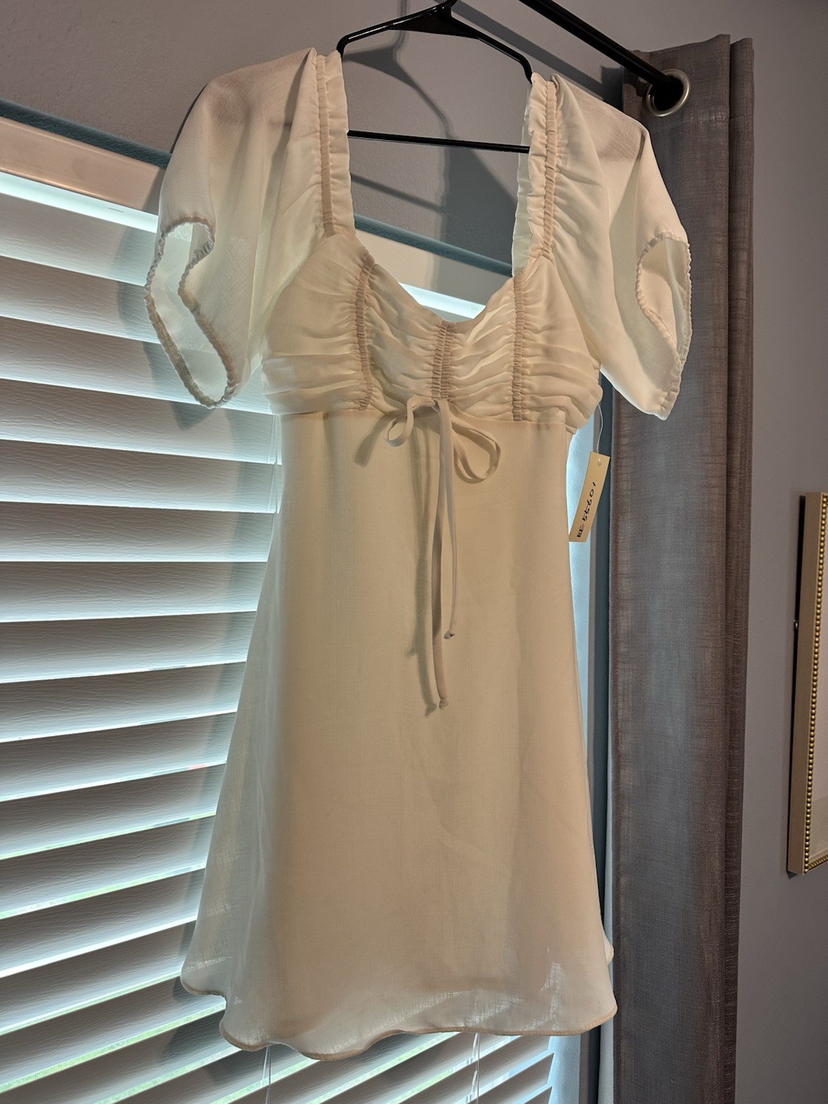 Basil & Lola Dress, Size Small/Medium, Off White, NWT