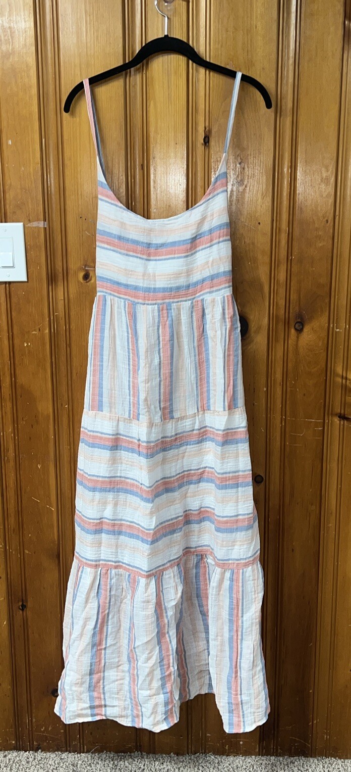 Millennium Maxi Dress 3X Plus Striped Sun Dress