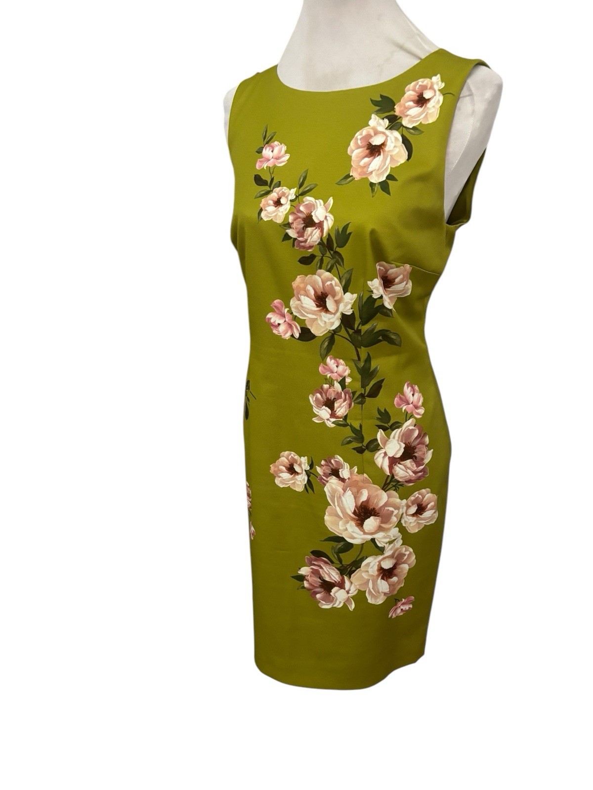 Hobbs Charteus Green Floral moira + Jacket Size 12 Short 38” Away 13.9