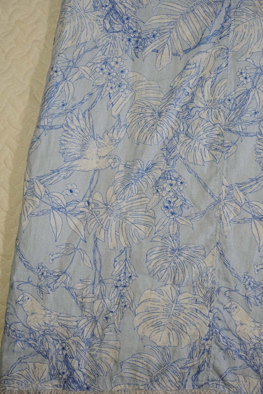 Tommy Bahama Tropical Parrots Linen Dress M Dress