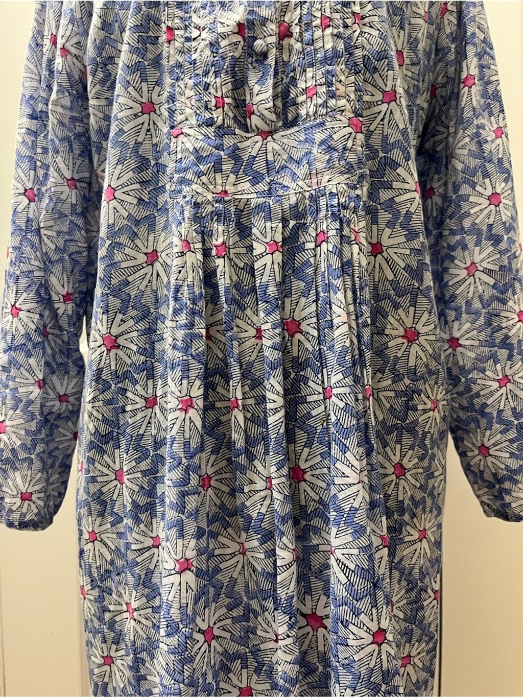 Roller Rabbit Printed Cotton Coverup Dress Tunic Sz M EUC