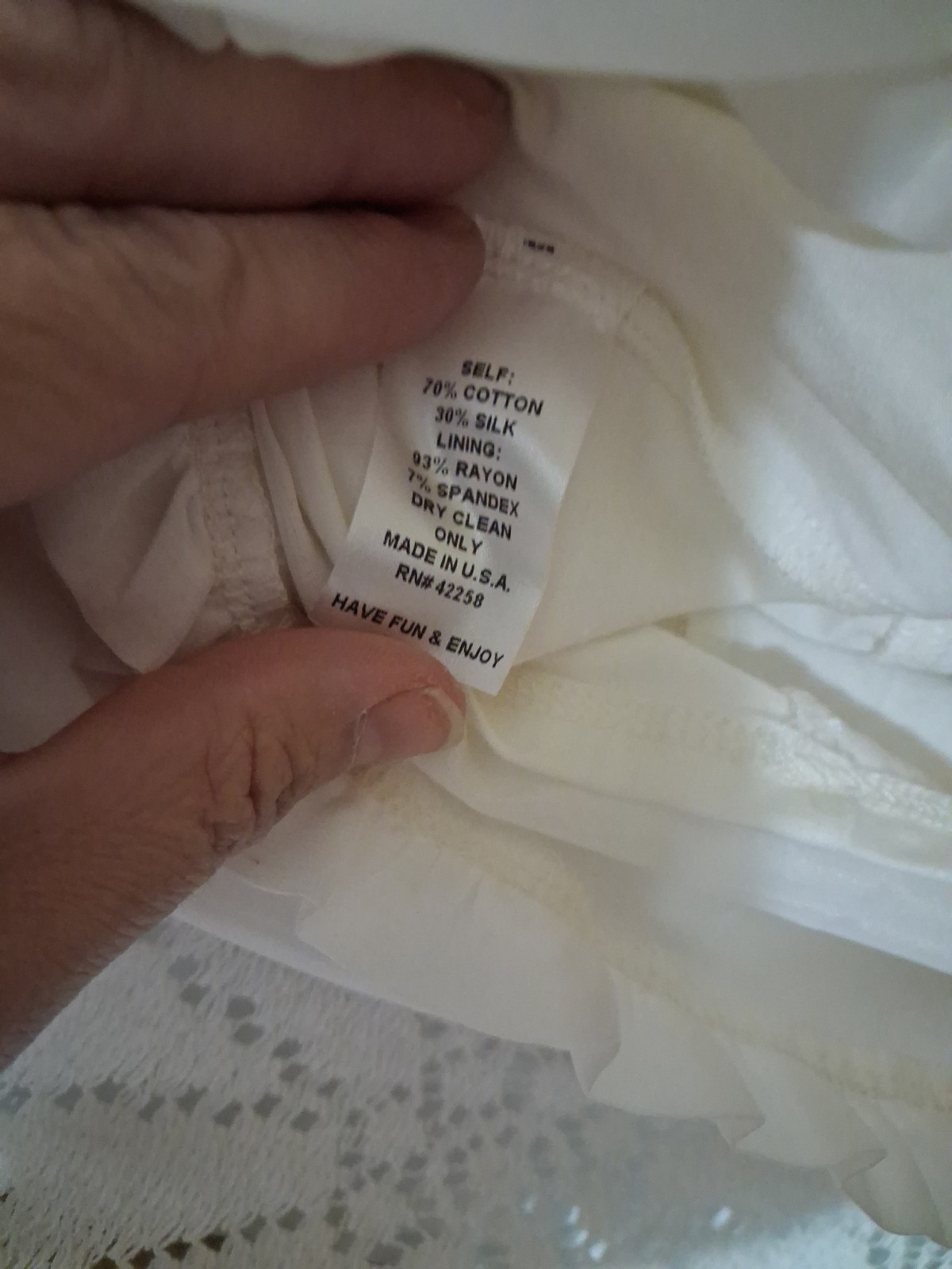 True Couture White Silk Cotton Ruffled Halter Dress NWT.