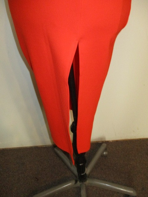 Superdown FAB! Trista Cut Out Side Slit Knee Dress in Poppy Red Size Medium