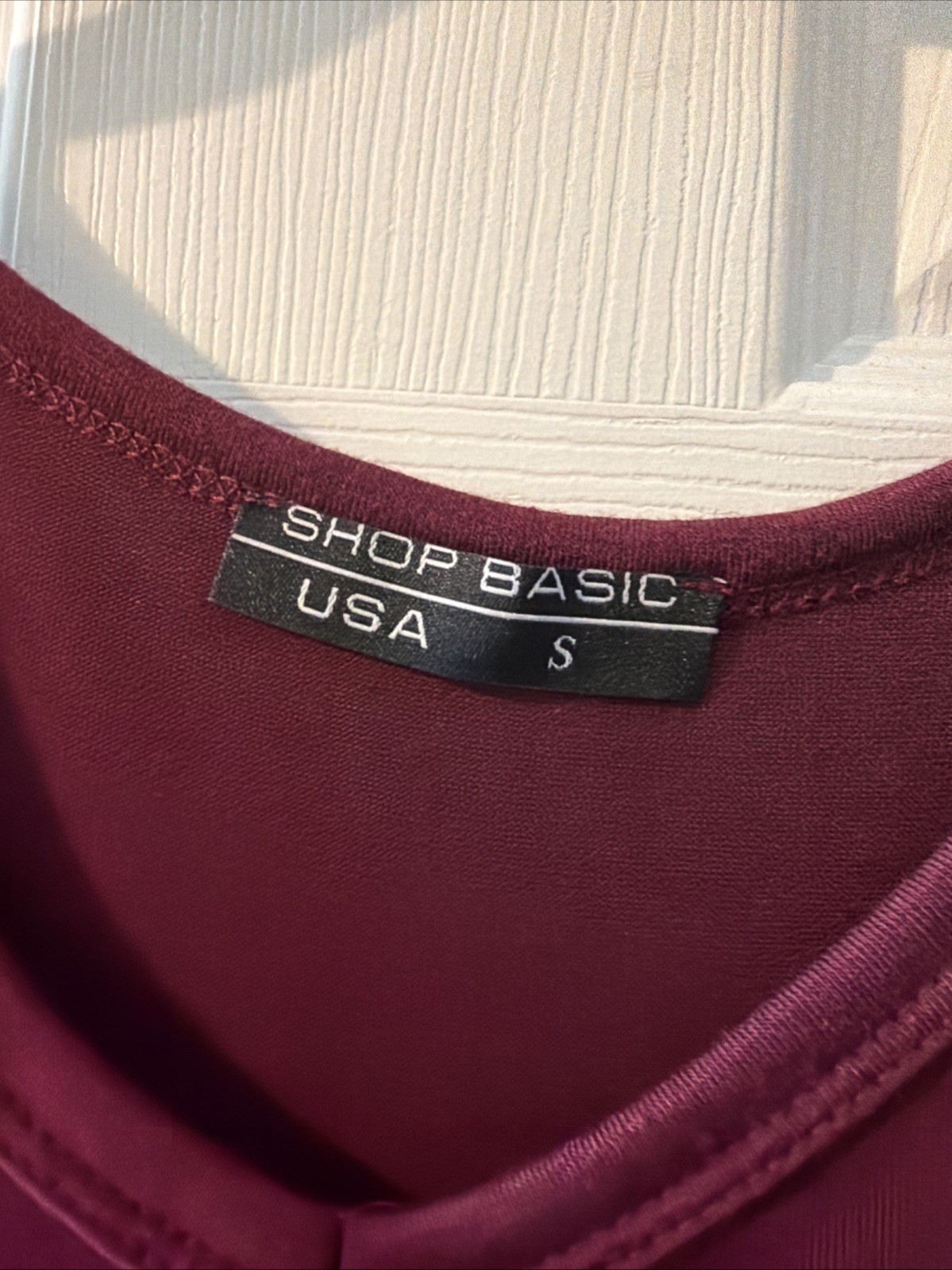Brand New Shop Basic USA Small Dress With Pockets Maroon Dress