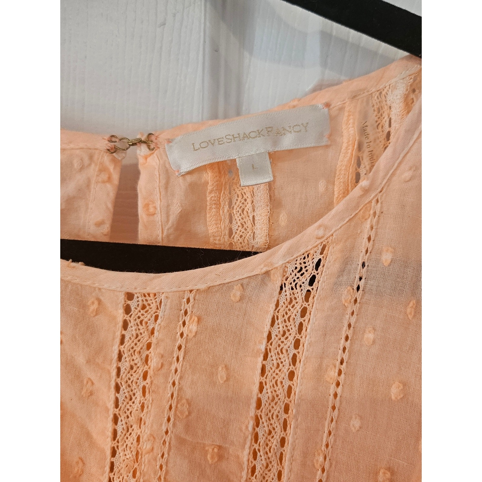 LoveShackFancy Natasha Heritage Dress peach blossom large
