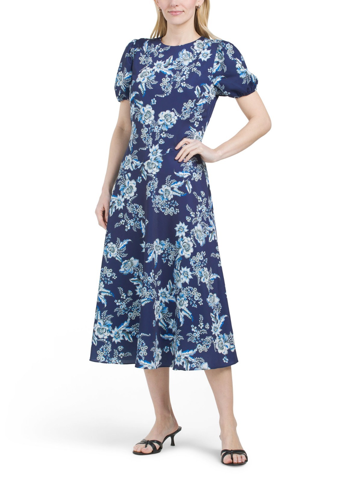 NWT $345 Elie Tahari Floral Crepe Midi Dress 6