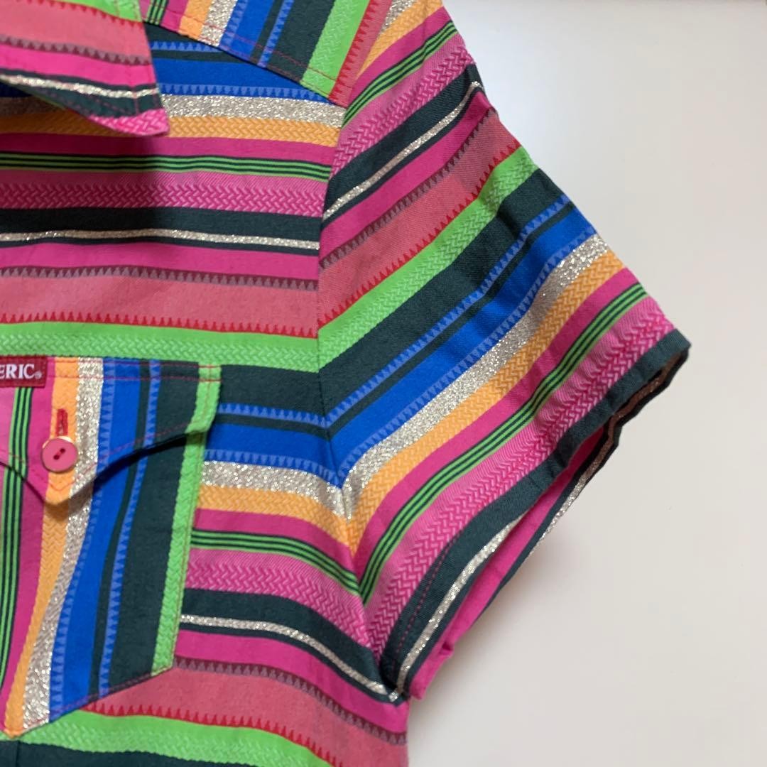 HYSTERIC GLAMOUR Multi Border Shirt Dress