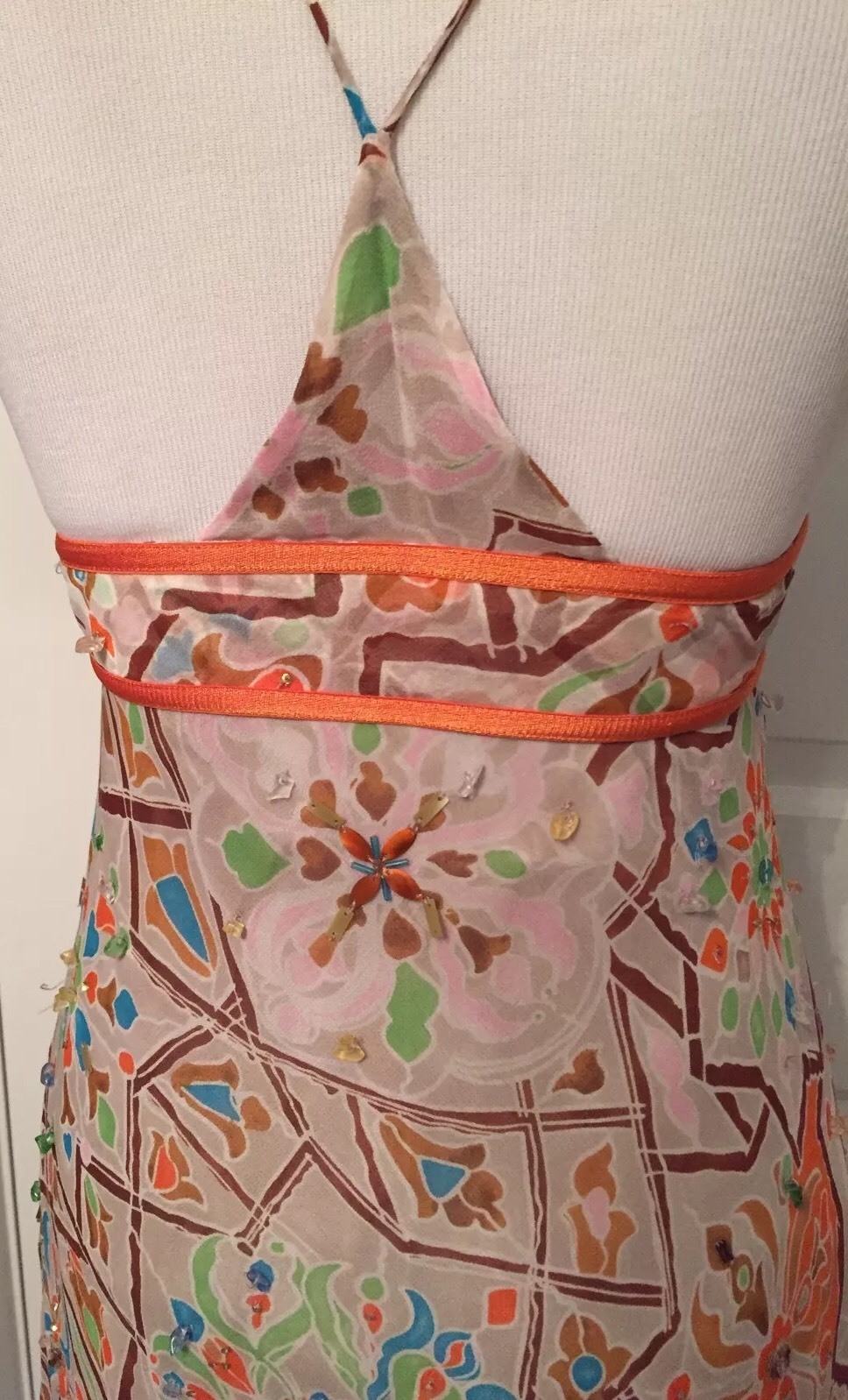 DIANE VON FURSTENBERG DVF WOMENS DRESS SILK SLIP MARRAKESH TILE PRINT NEW $193 2