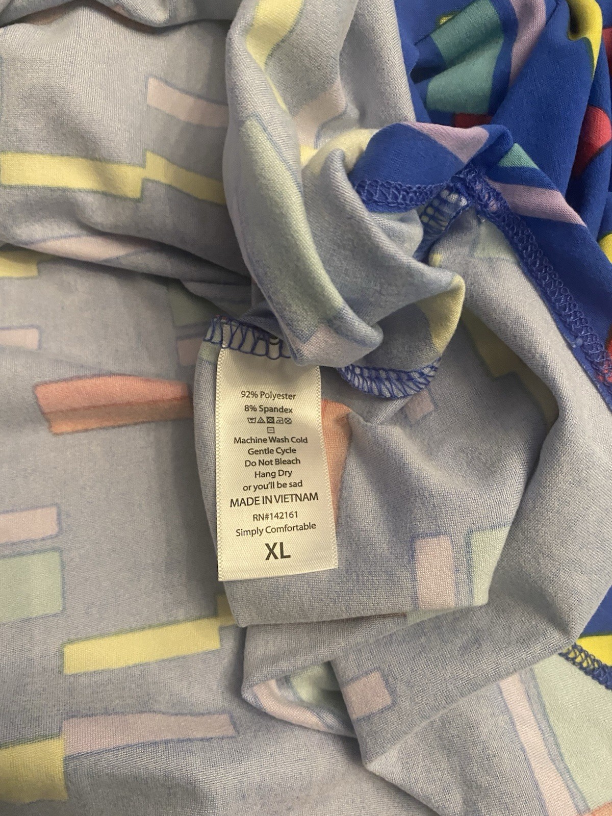 LuLaRoe Carly swing dress Geometric High low XL