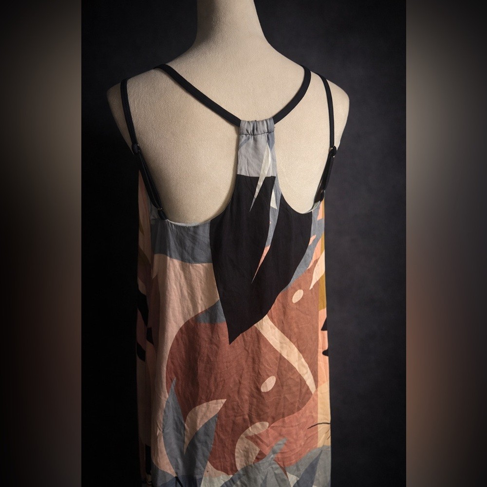 Maxi Dress Built-In Bra Adjustable Straps