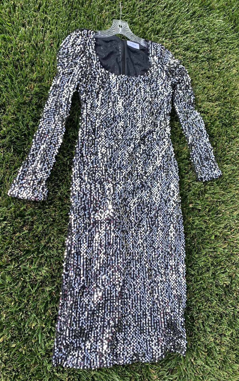 St. John Ariana Dress With Pailettes, Size 4