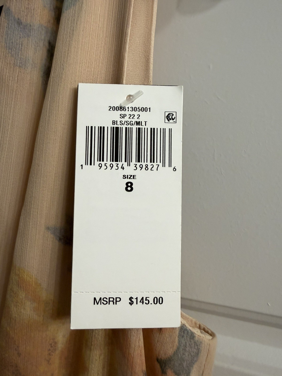 Lauren by Ralph Lauren Crinkled Sleeveless V-Neck Midi Dress, Size 8