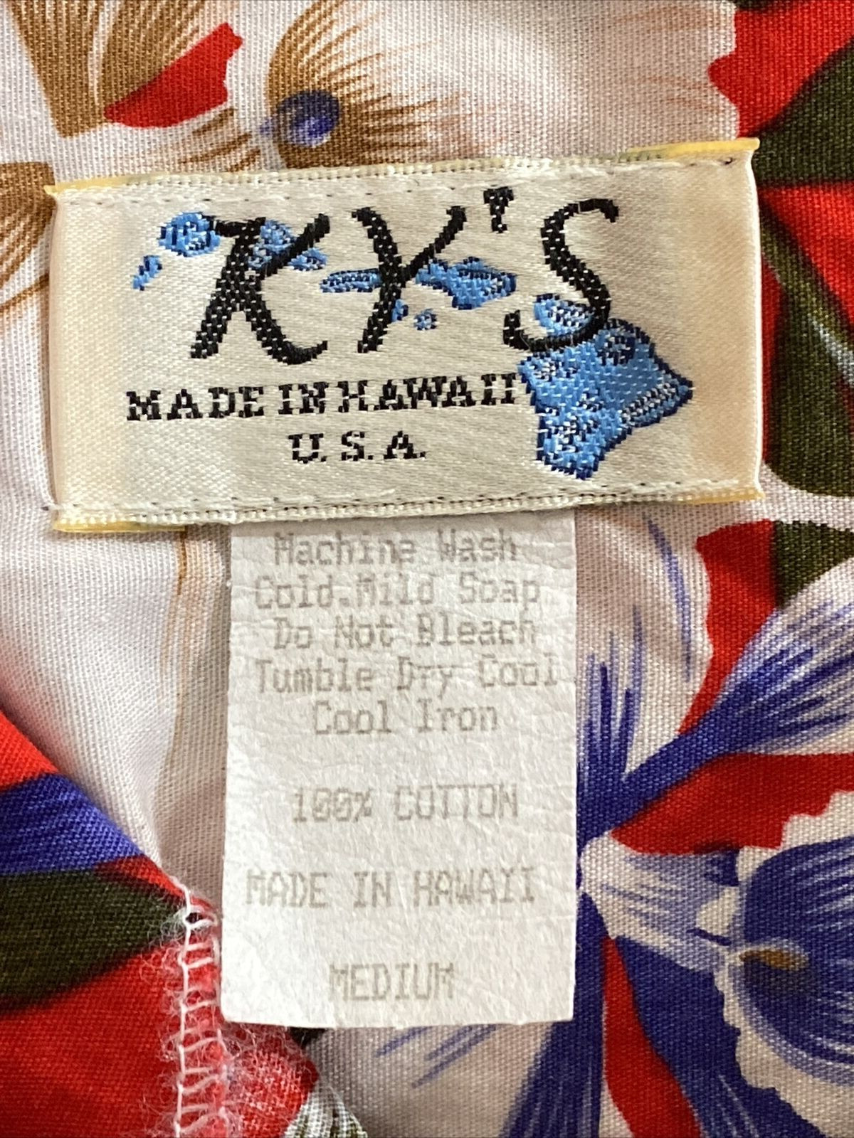 Ky’s Hibiscus Floral Hawaiian Shift Dress Made In Hawaii Luau Cruise Medium