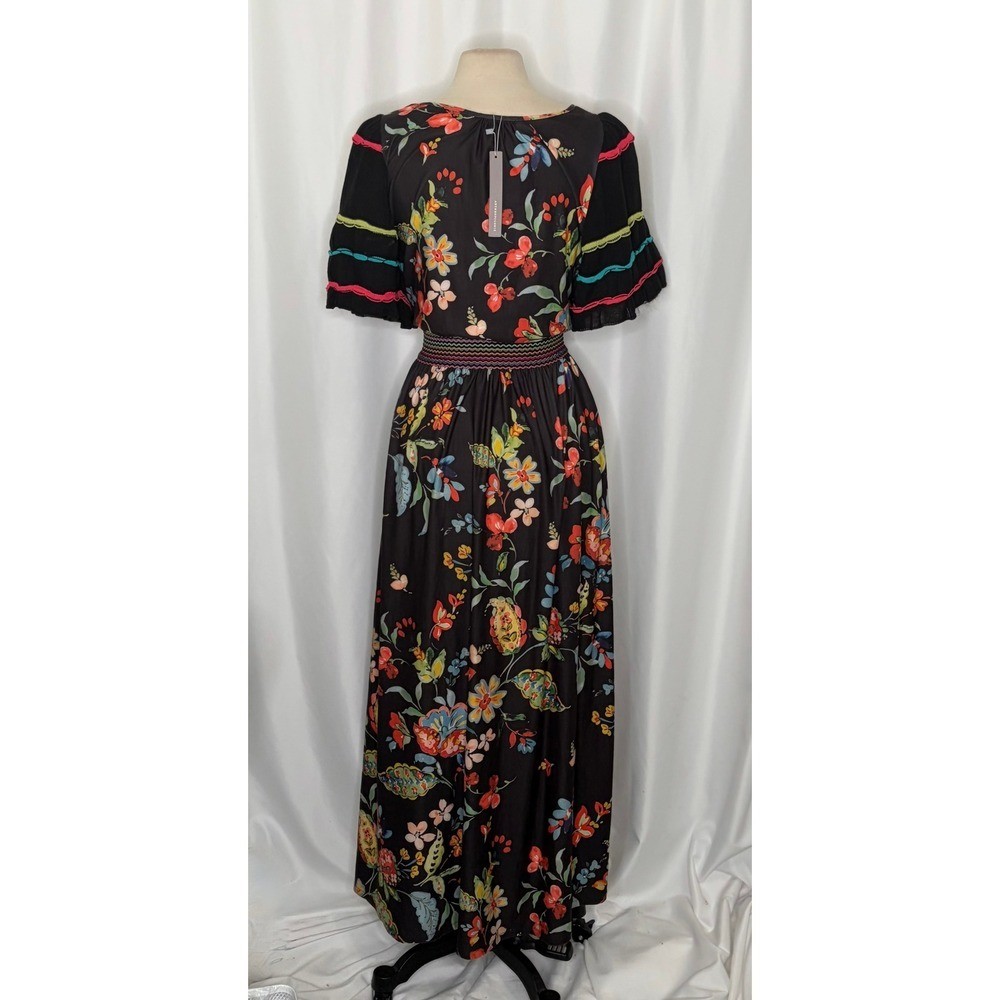 NWT!! Anthropologie ALDOMARTINS Catalonia Floral Paisley Maxi Dress Medium