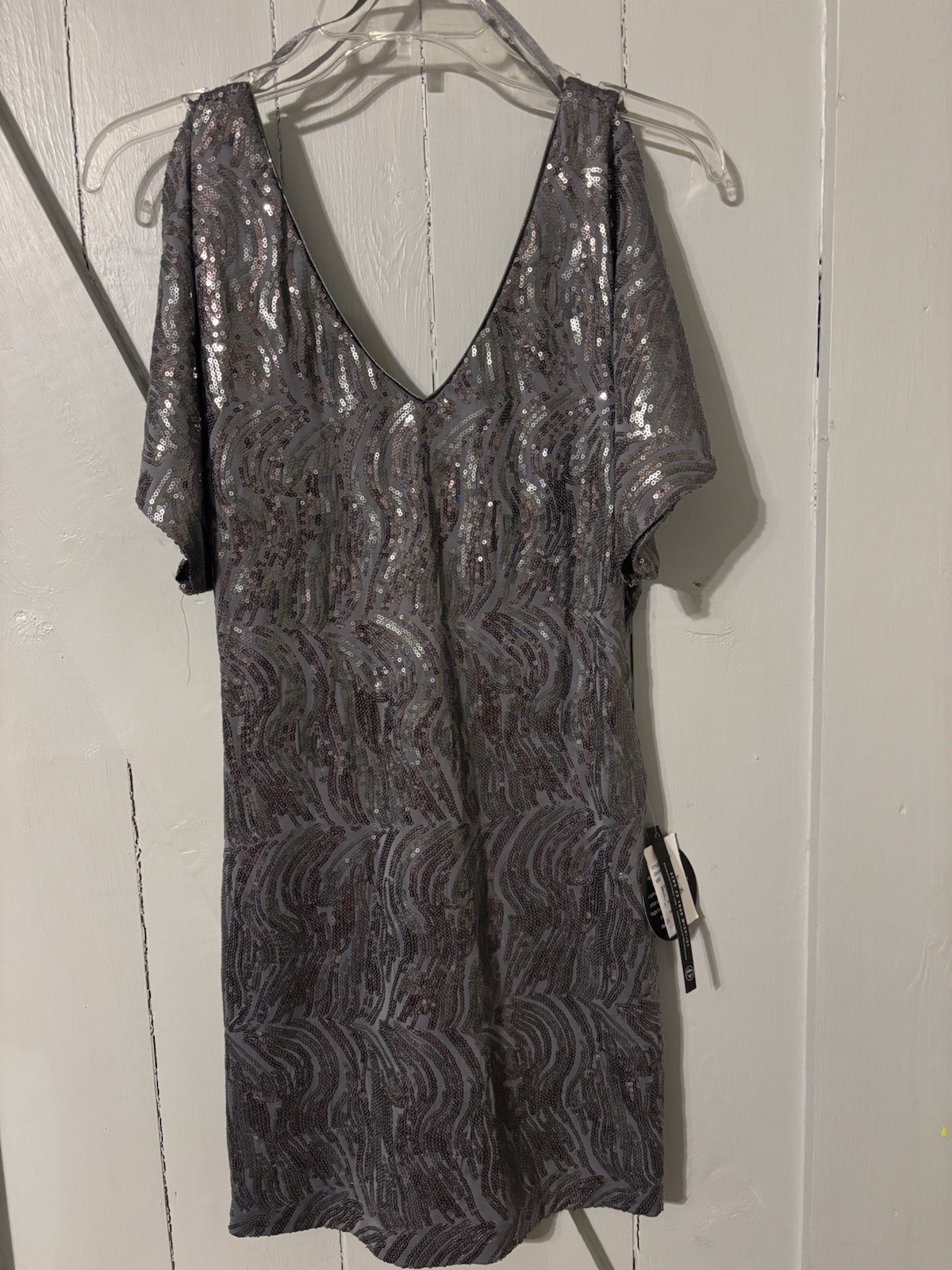 As U Wiah Women’s sequin silver gray dress size small new with tags